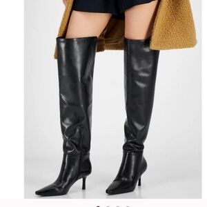 I.N.C. International Concepts Jackston Over The Knee Boots Black 7 nwt no box